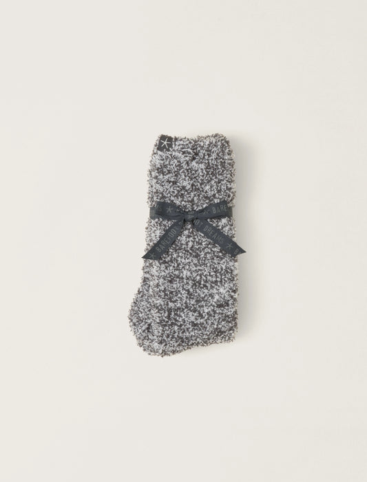 CozyChic® Heathered Socks Slate Blue/White