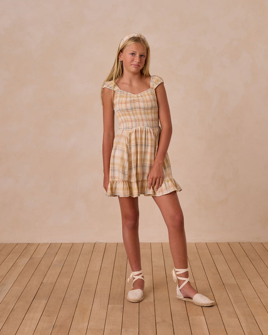 Kalina Dress - Pastel Plaid