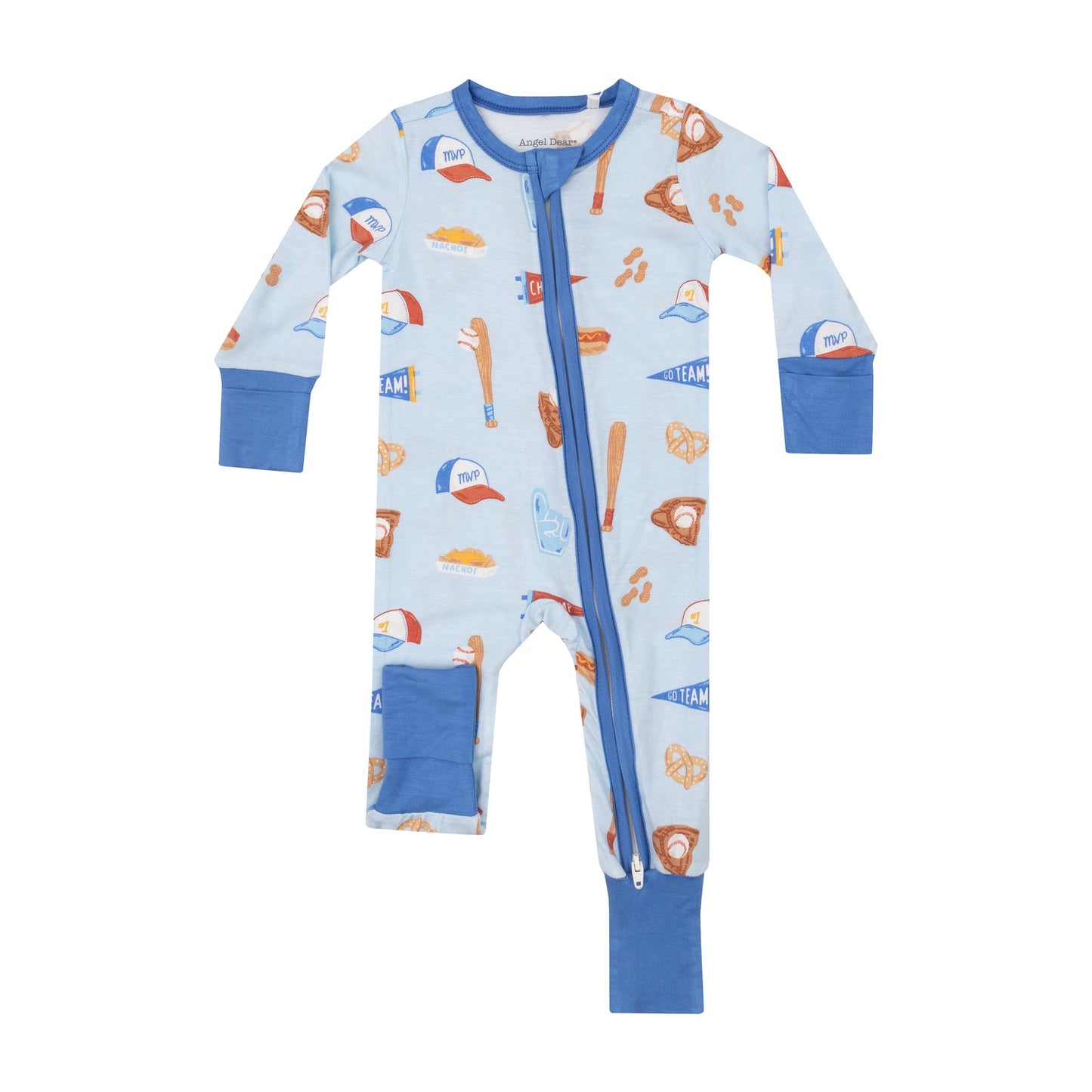 Baseball 2Way Zipper Romper