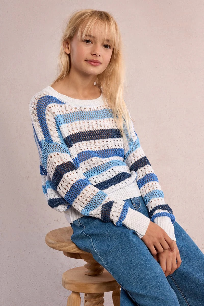 Blue Knitted Sweater