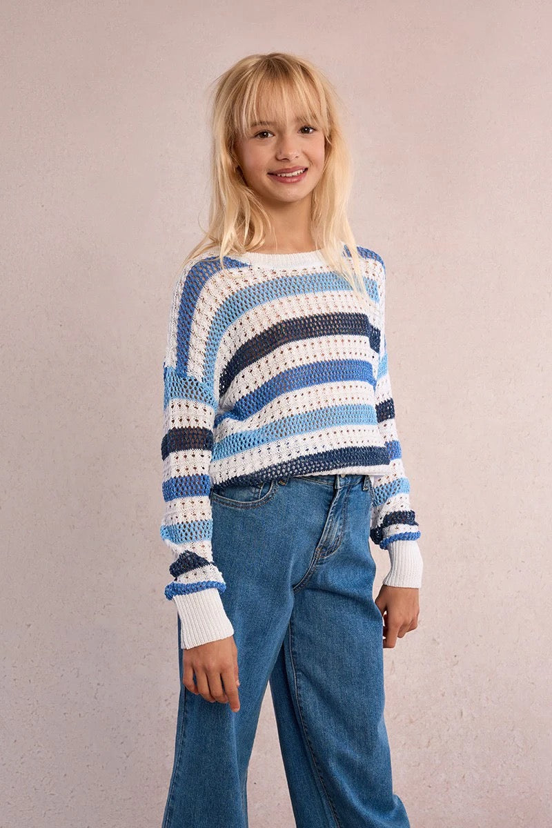 Blue Knitted Sweater