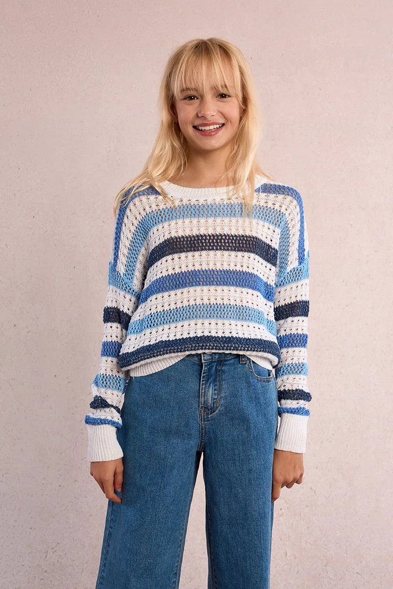 Blue Knitted Sweater