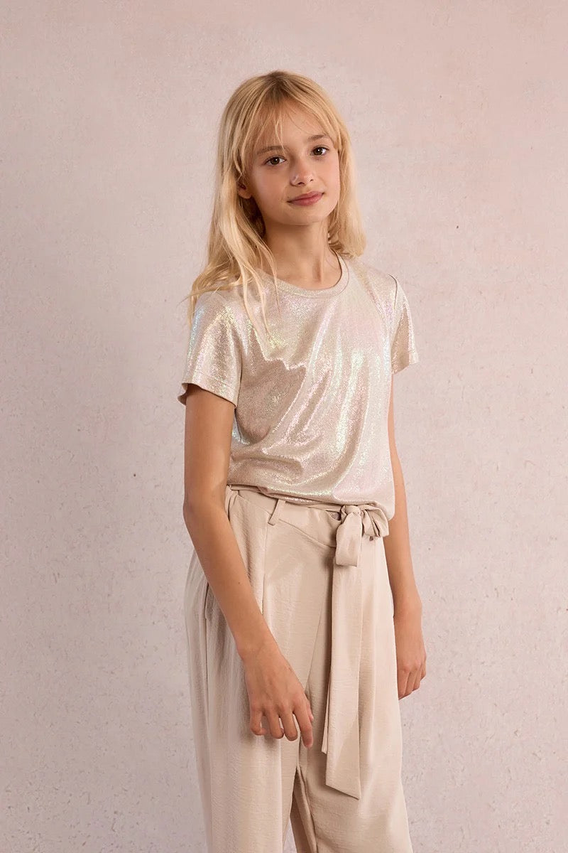 Beige Knitted Tee