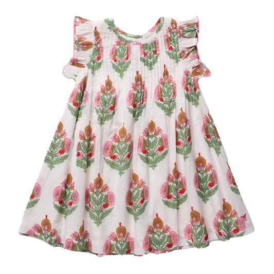 Pink Bellflower Jaipur Dress