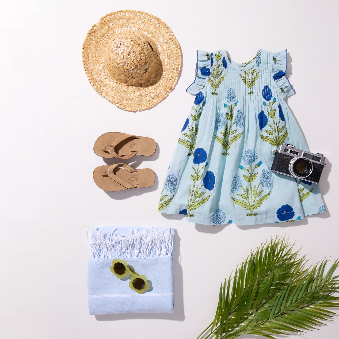 Light Blue Dandelion Jaipur Dress