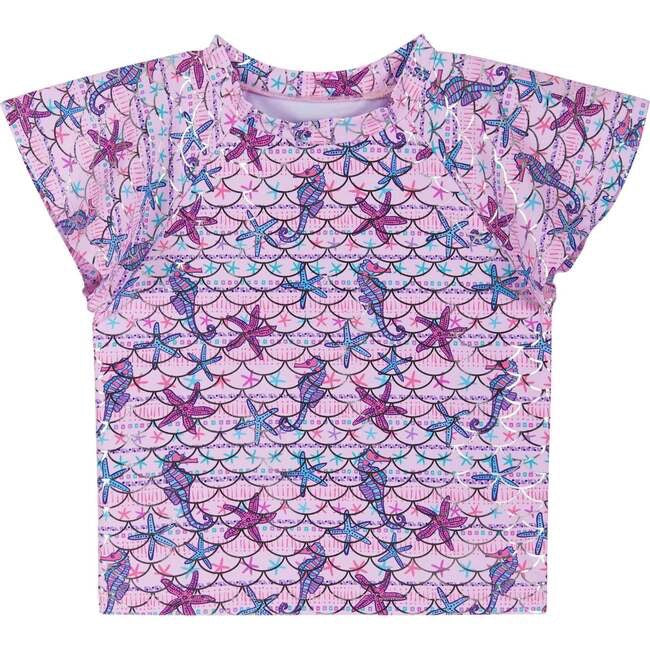 Purple Seahorse Rashgaurd Set