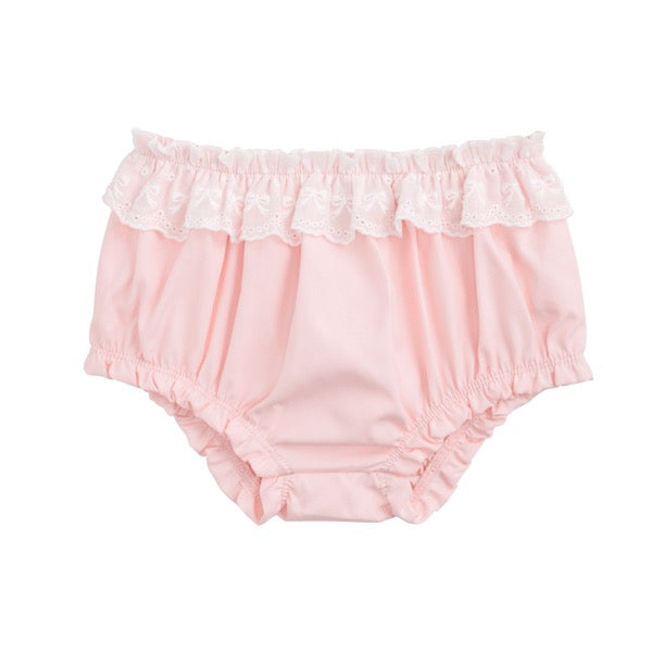 Pink Eyelet Trim Bloomers