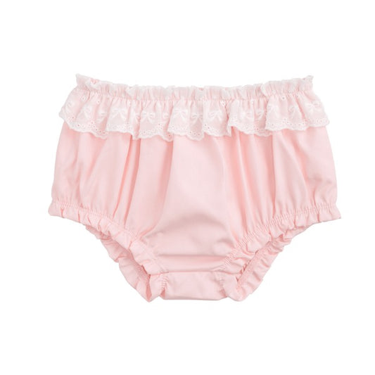 Pink Eyelet Trim Bloomers