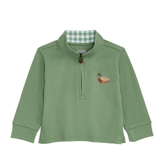 Green Duck Quarter Zip