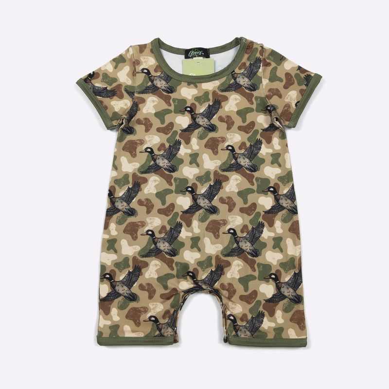 Duck Camo Boy Romper