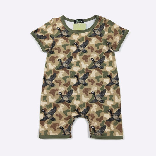Duck Camo Boy Romper
