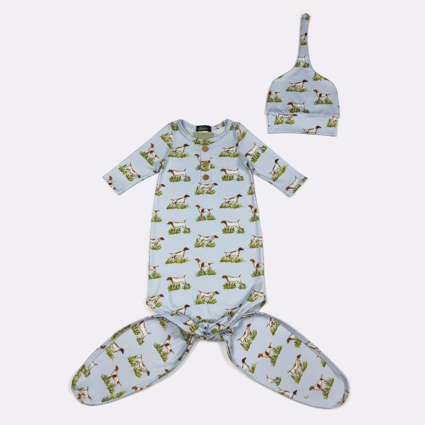 Pointer Hunt Knotted Gown