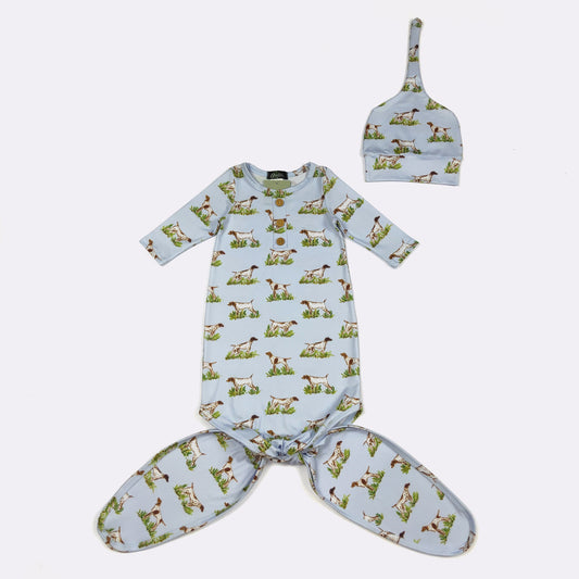 Pointer Hunt Knotted Gown