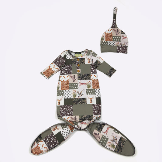 Cattails Camo Knotted Gown