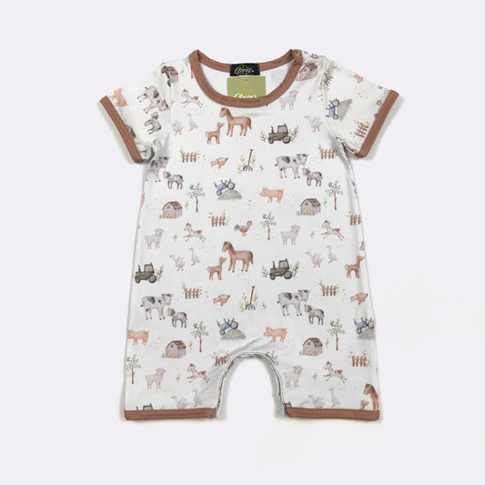 Mini Farm Boy Romper
