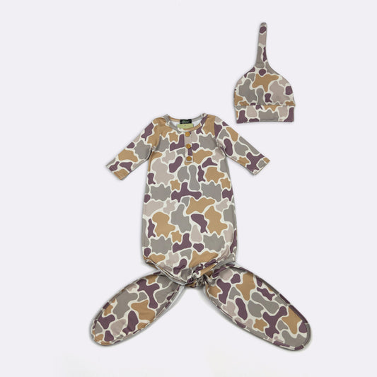 Desert Camo Knotted Gown