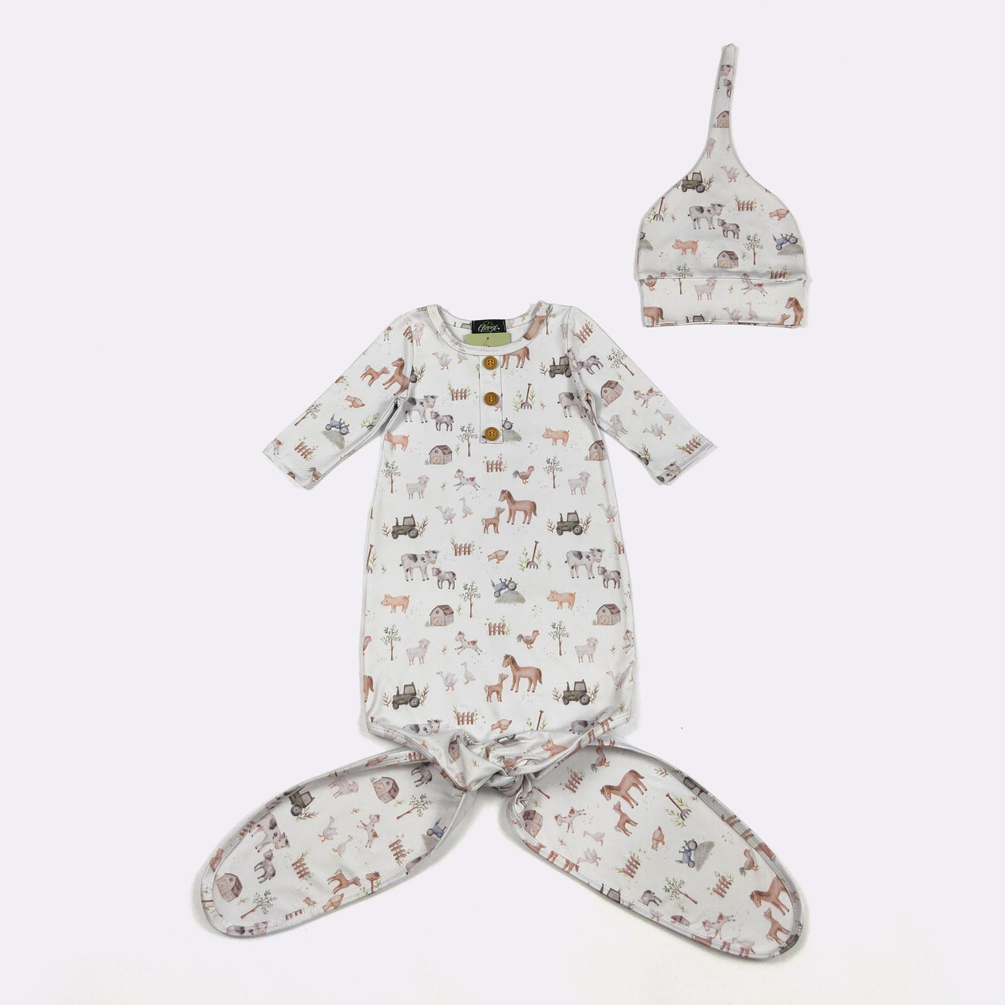 Mini Farm Knotted Gown