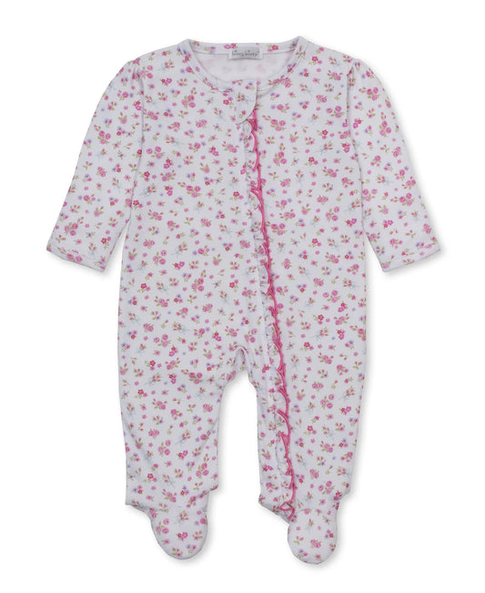 Rose Renaissance Floral Zip Footie