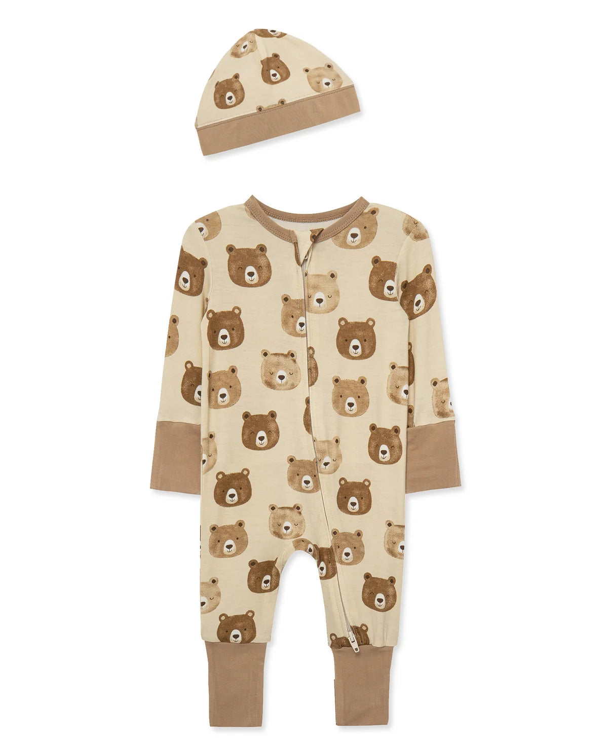 Bear Face Convertible Coverall and Hat