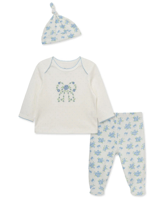 Floral Bow Footed Pant Set