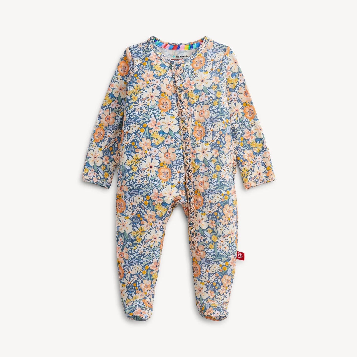 Flora Modal Ruffle Footie