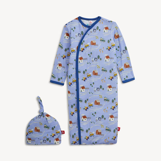 Farm To Cradle Modal Gown & Hat Set