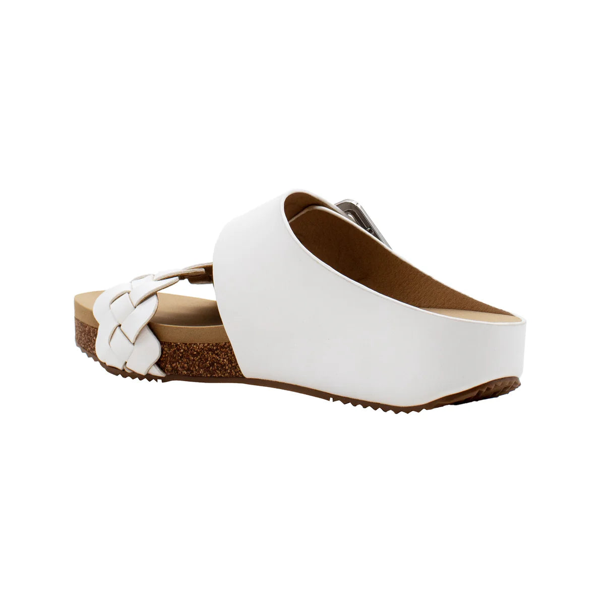 Morel Faux Leather Sandal - White
