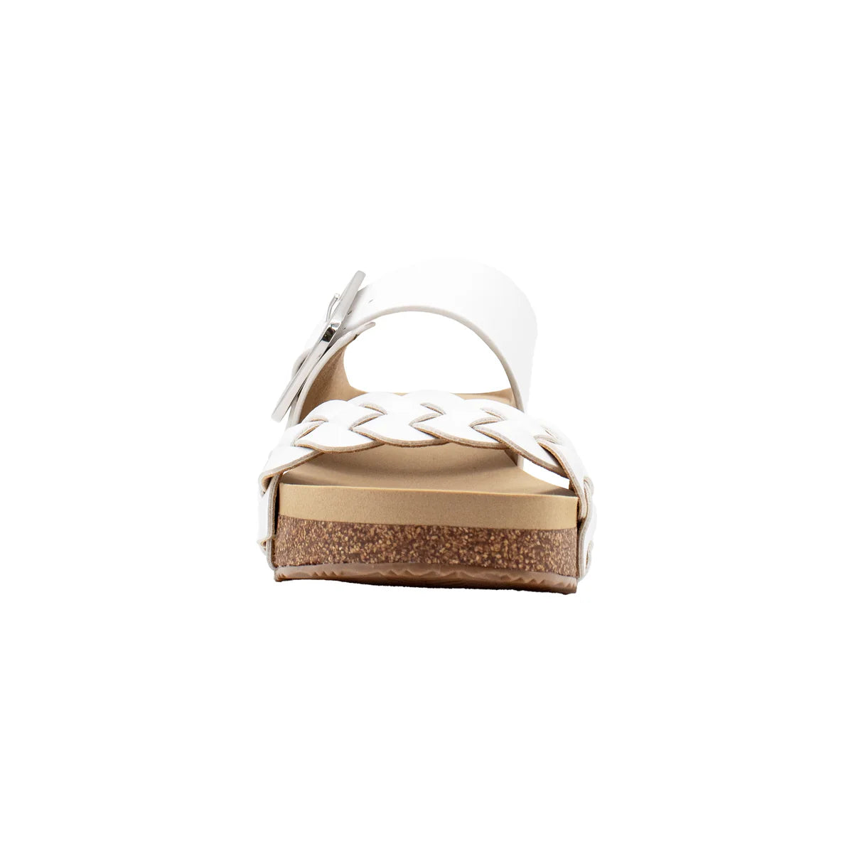 Morel Faux Leather Sandal - White