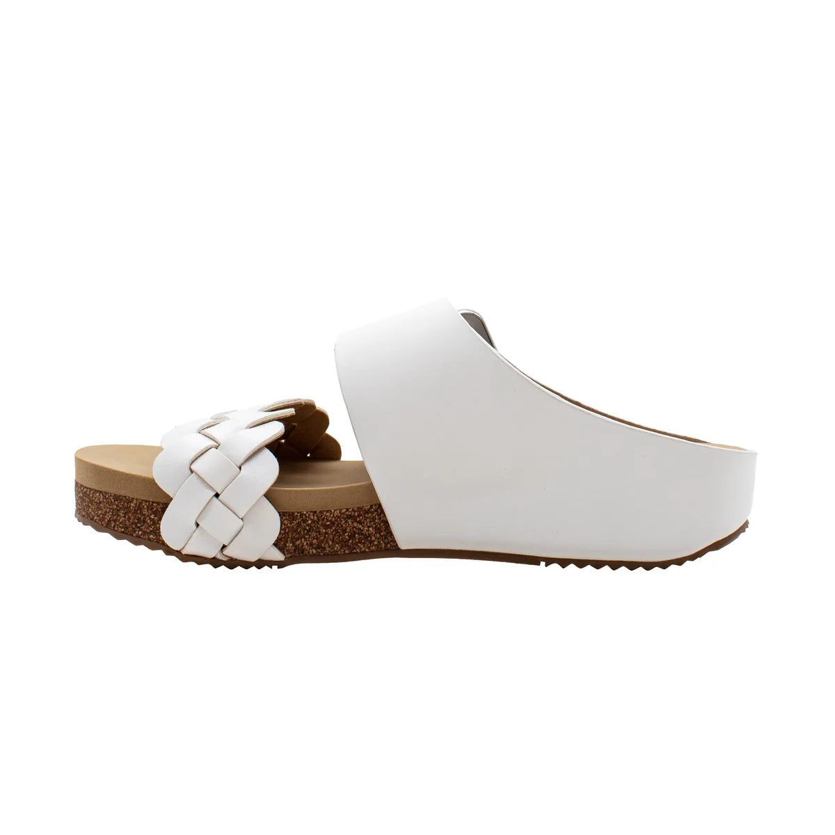 Morel Faux Leather Sandal - White