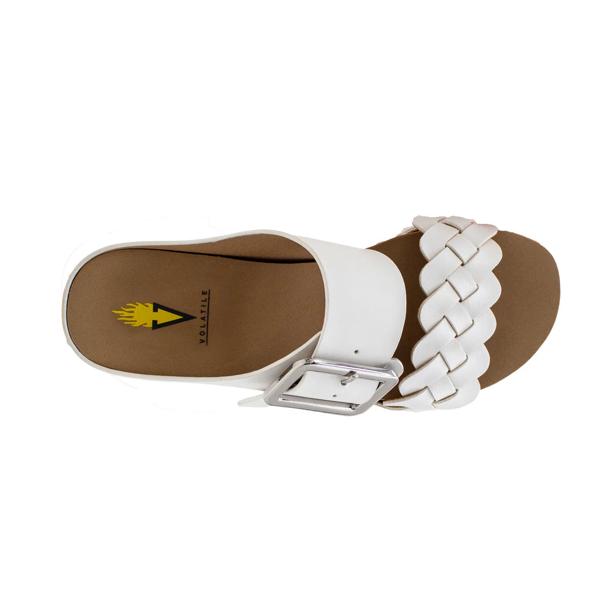 Morel Faux Leather Sandal - White