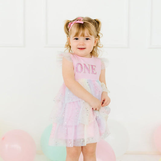 First Birthday Girl Fairy Tutu Dress