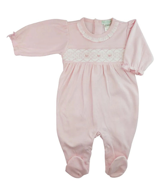 Bows Smocked Footie
