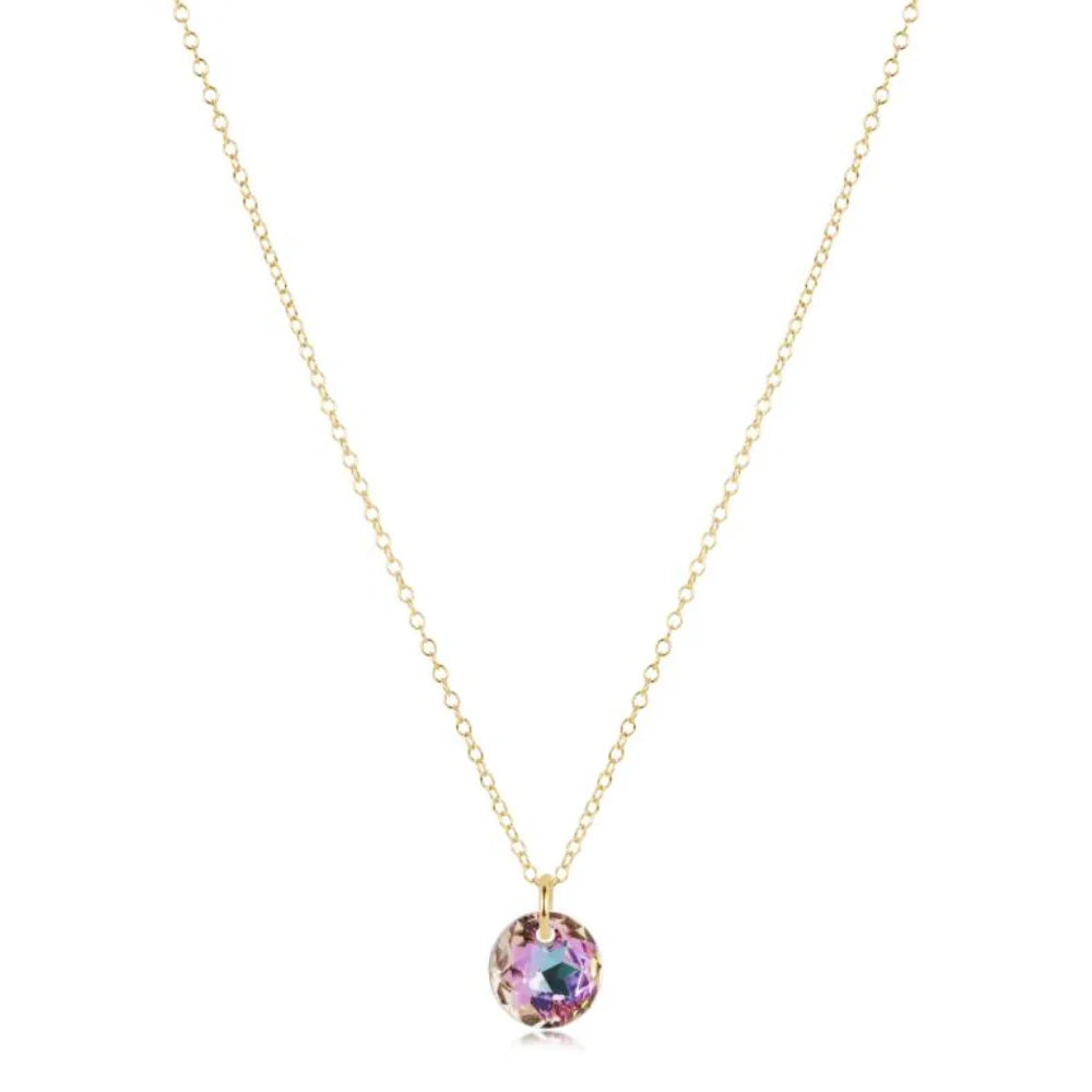 16" Necklace Gold - Reflection Small Charm June