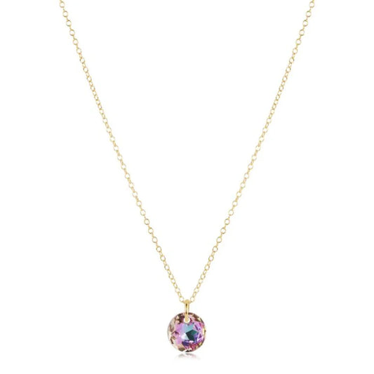 16" Necklace Gold - Reflection Small Charm June