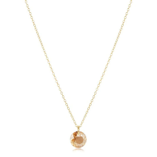 16" Necklace Gold - Reflection Small Charm November