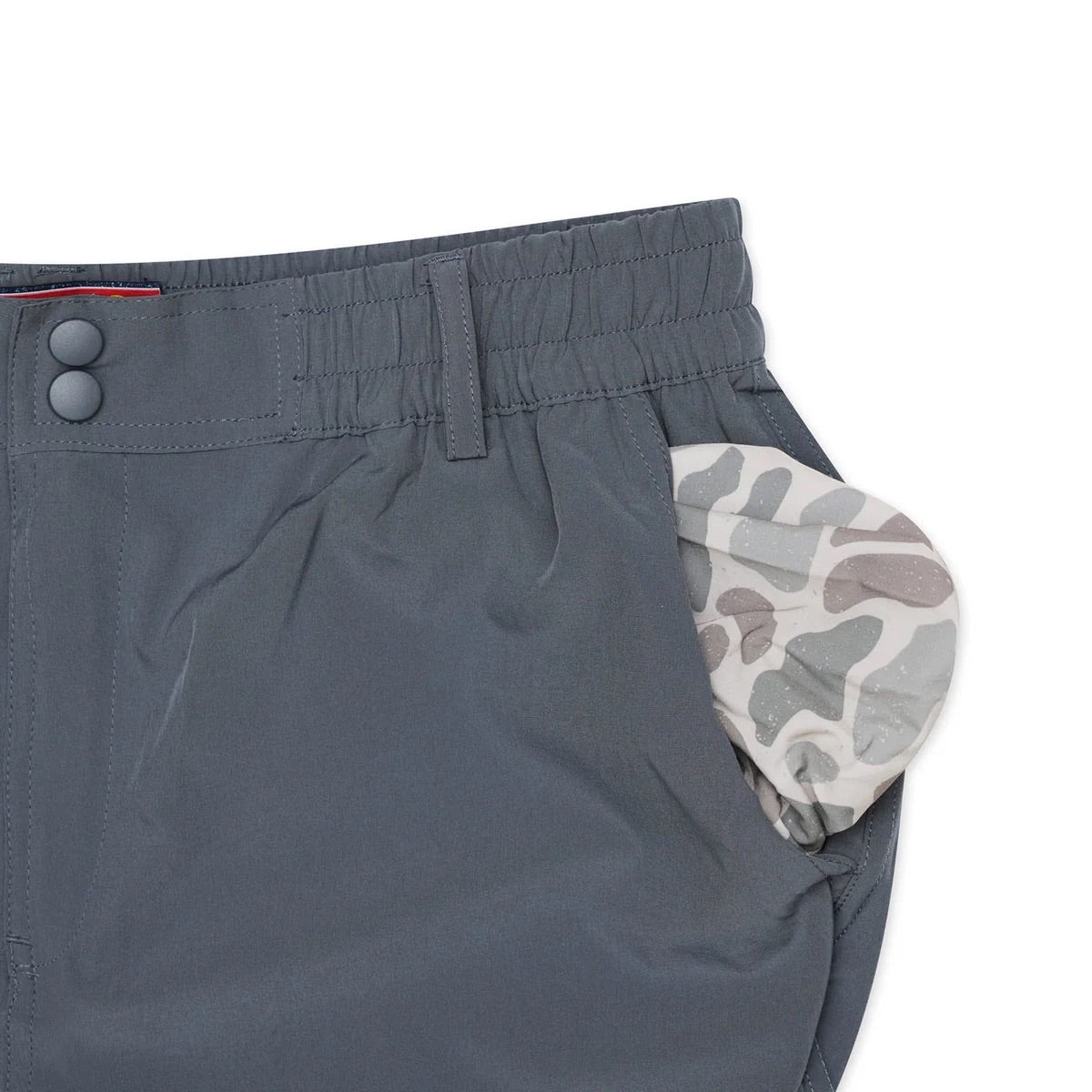 Everyday Short - River Rock Grey - Classic Deer Camo Pocket 5.5" Men