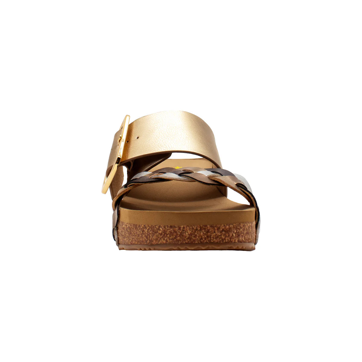 Morel Faux Leather Sandal - Gold