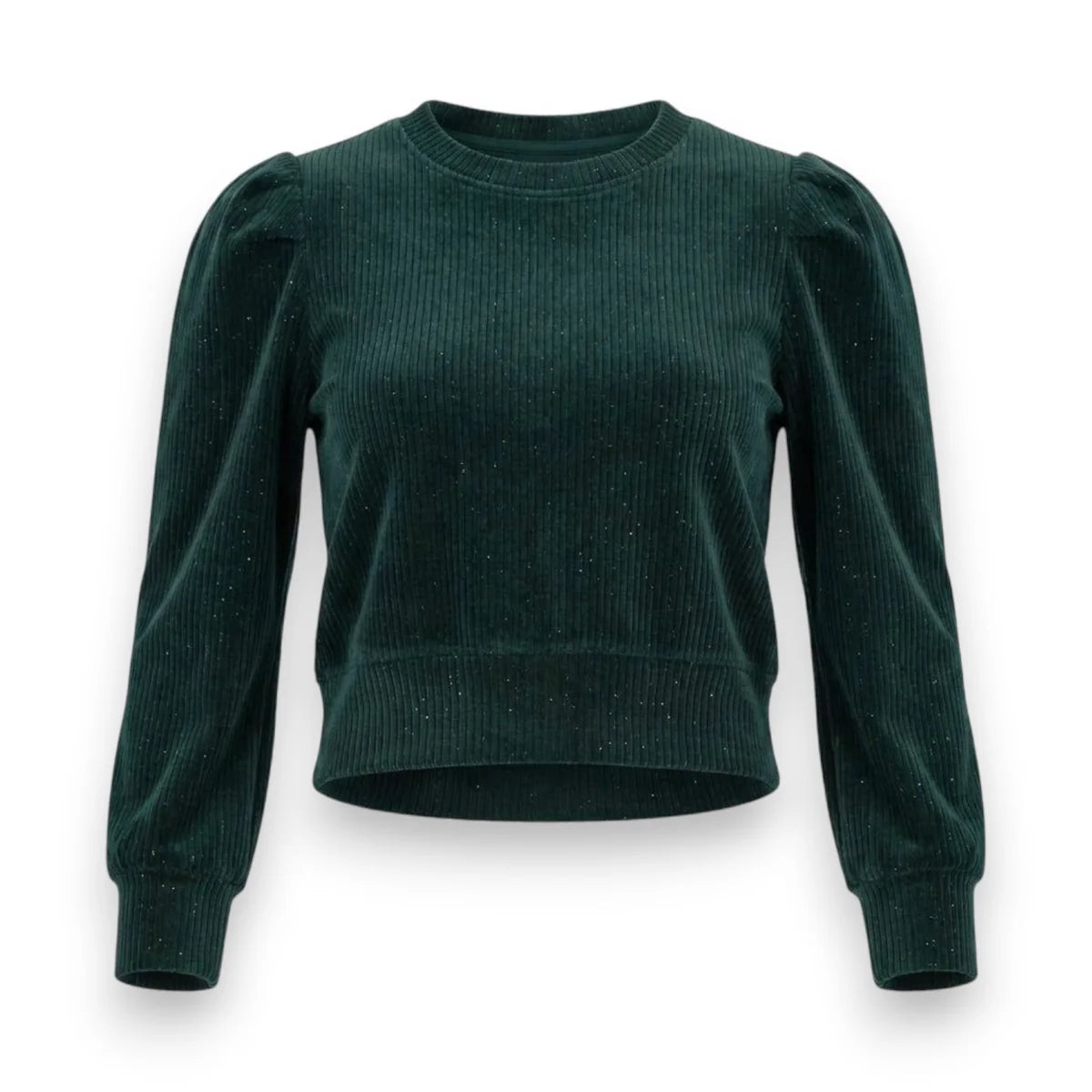 Dark Green Peyton Velour Top