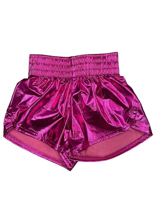 Hot Pink Metallic Short
