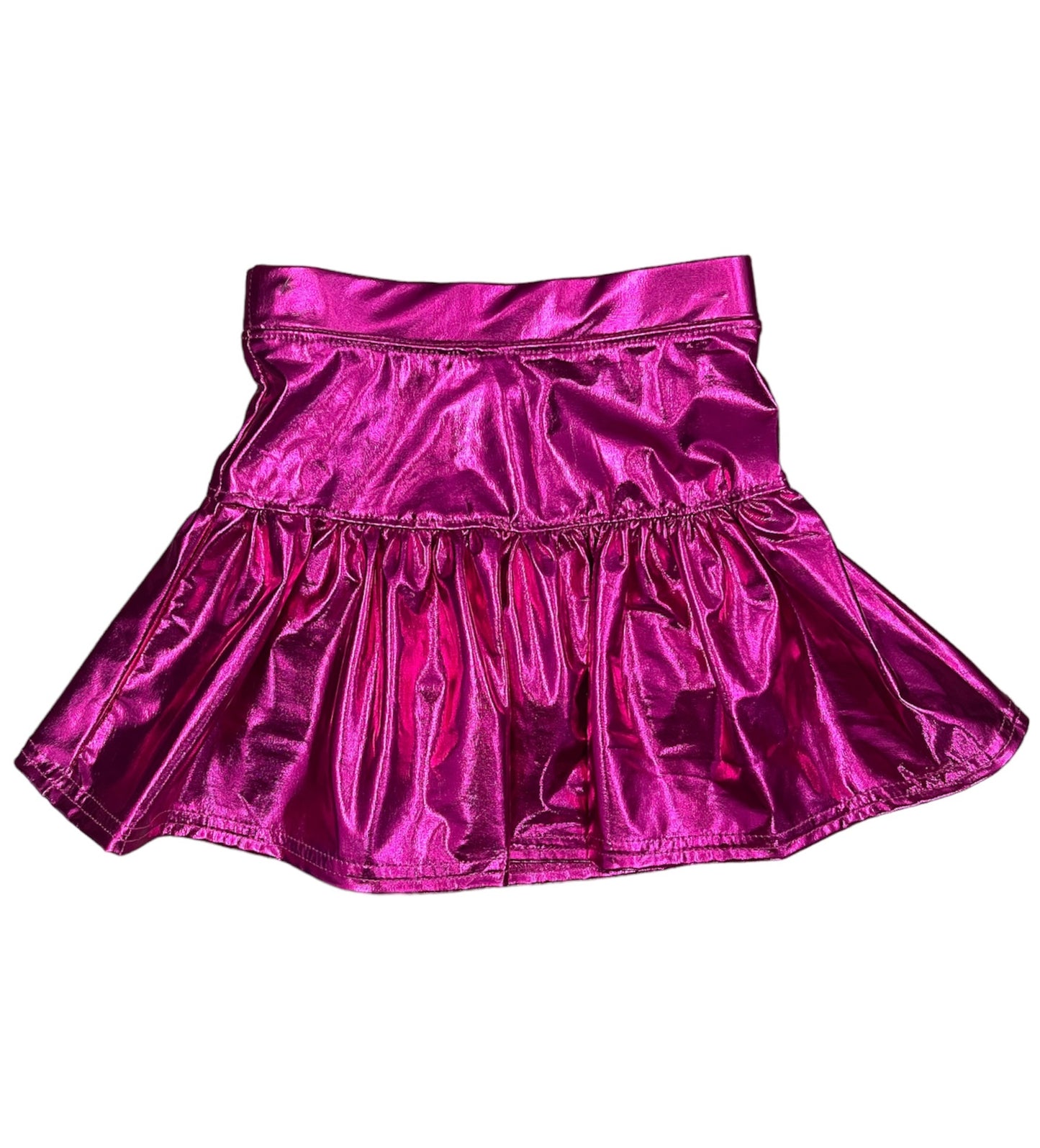 Hot Pink Metallic Skort