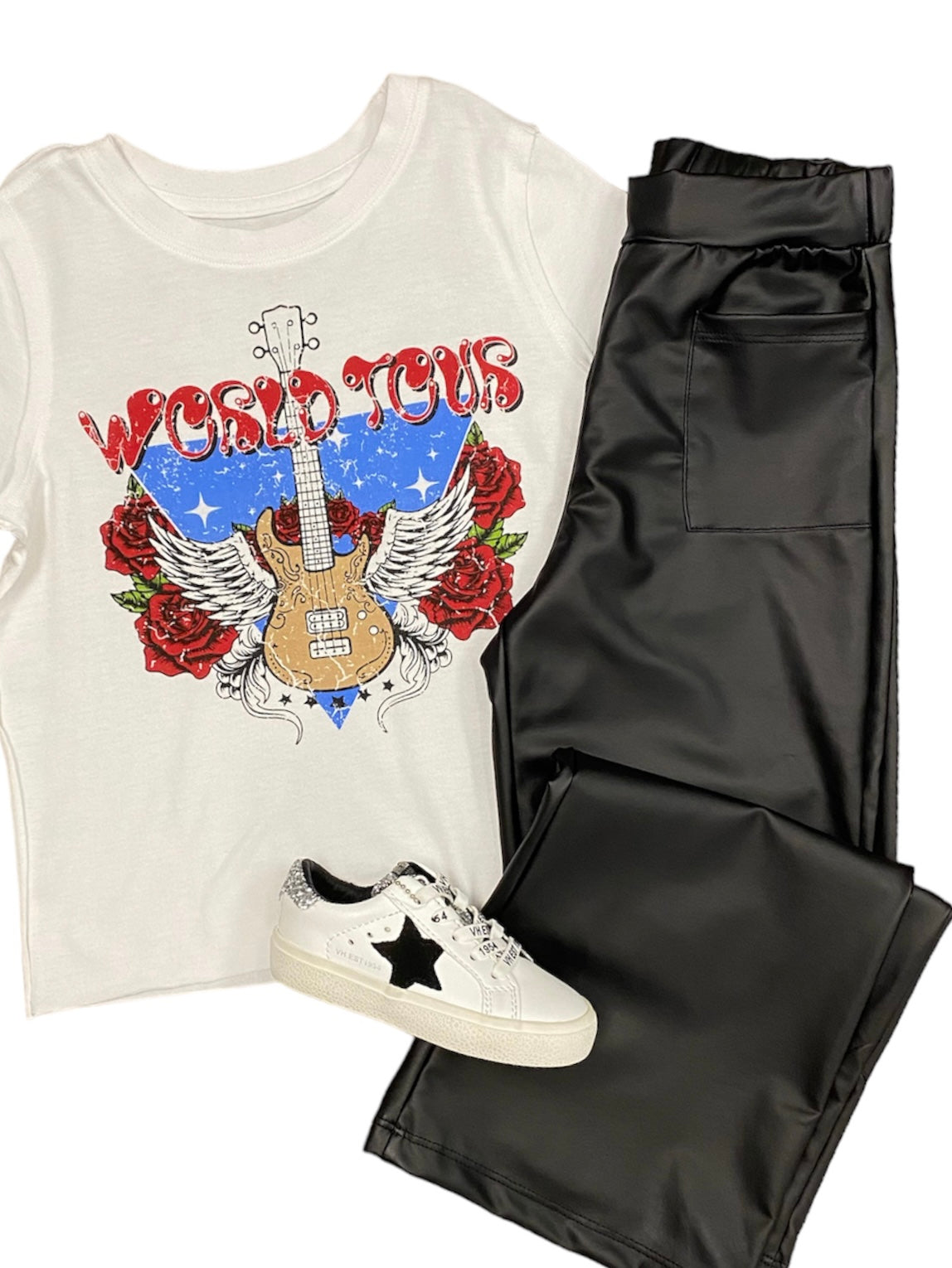 Black Faux Leather Pants