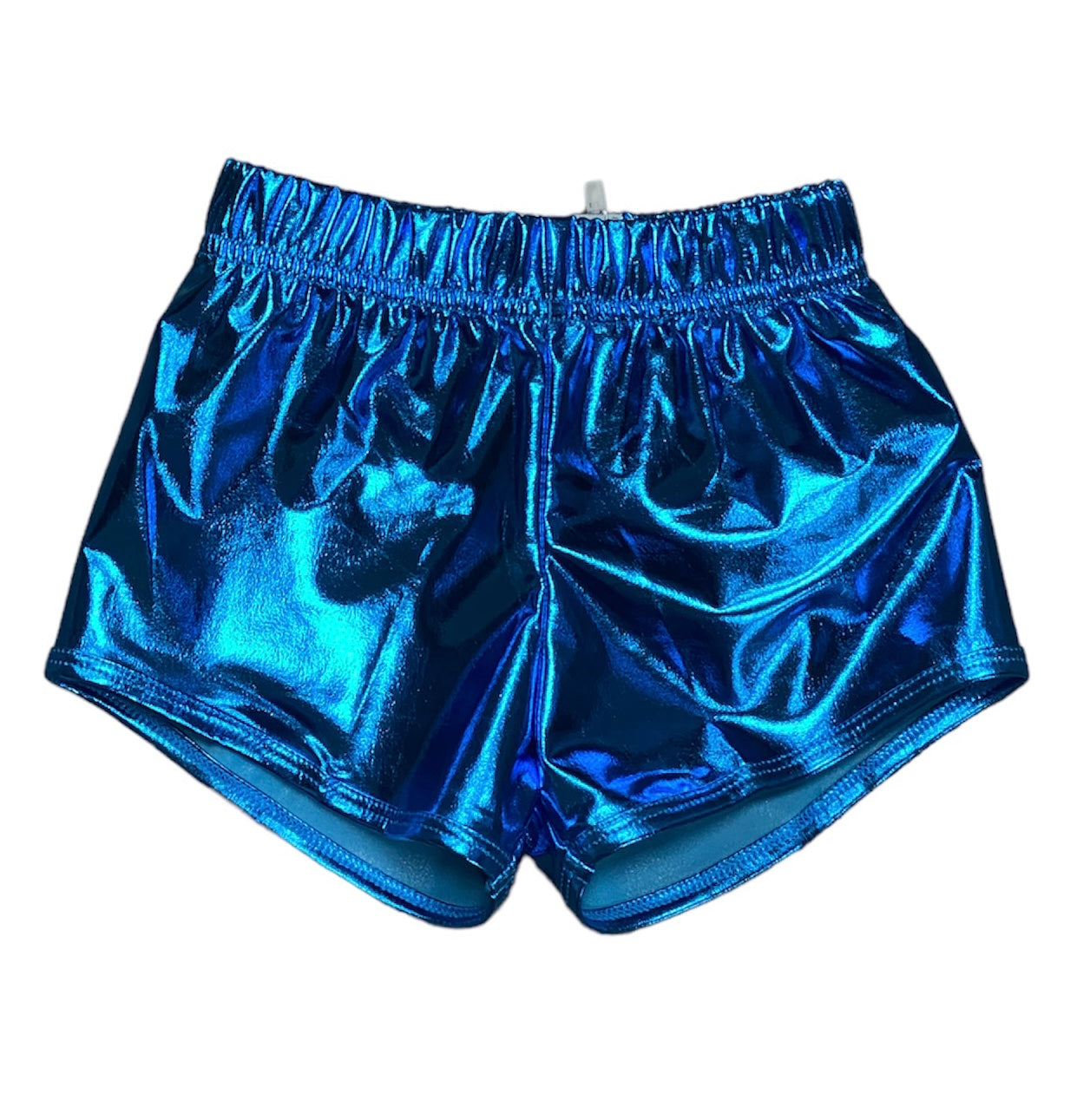 Aqua Metallic Shorts