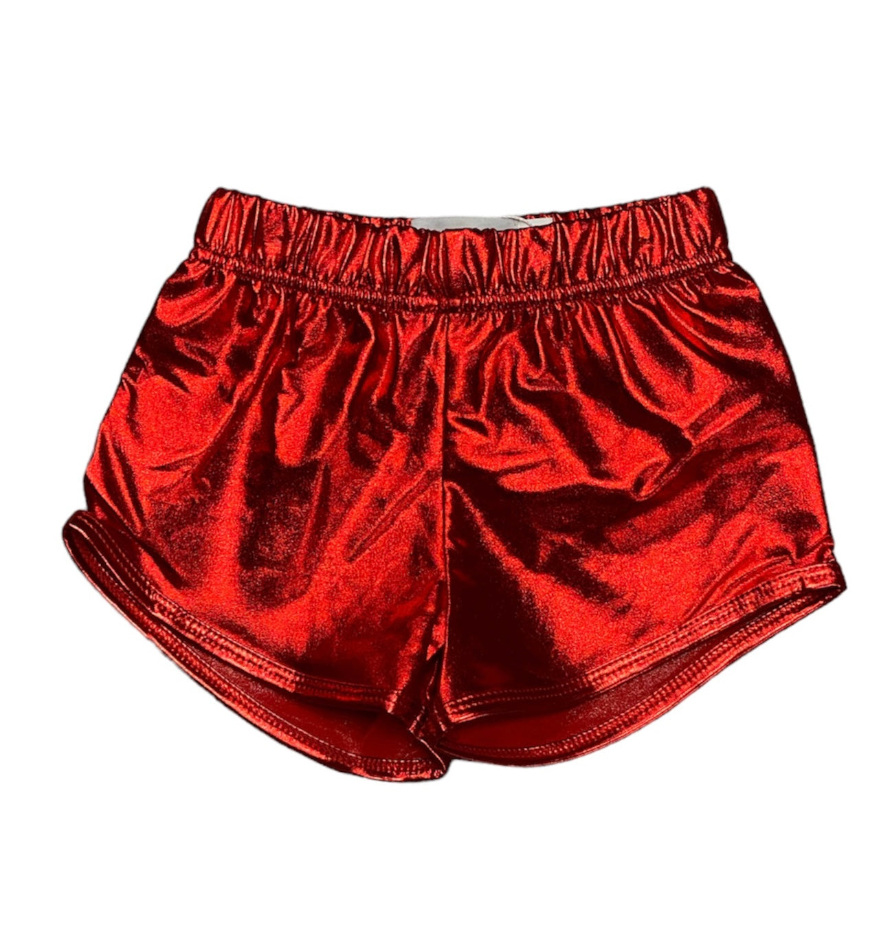 Red Metallic Shorts