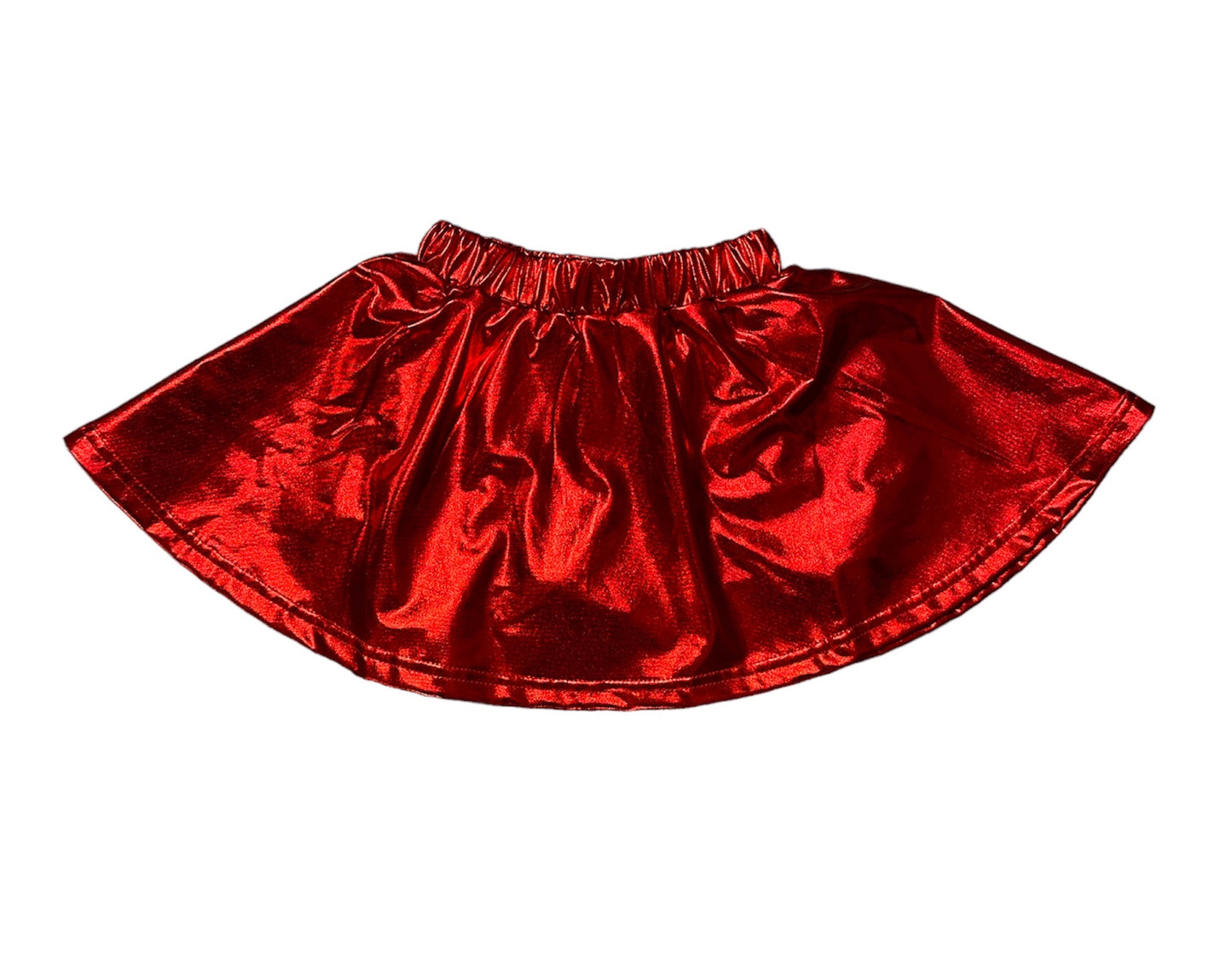 Red Metallic Skort