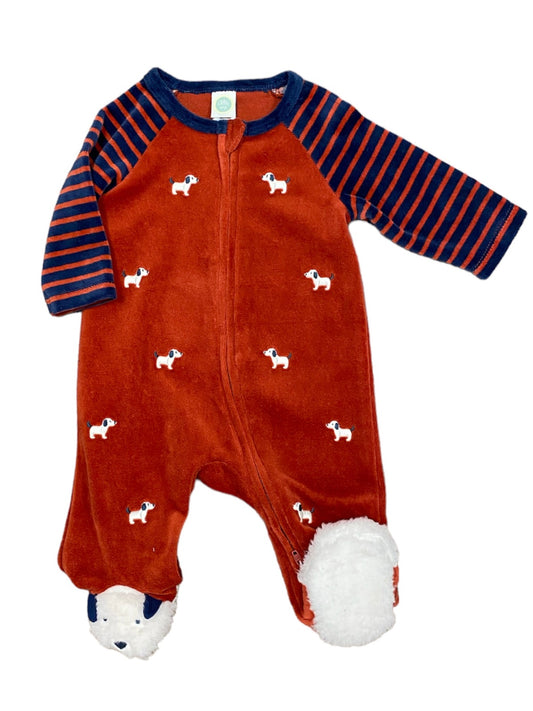 Red Doggy Footie