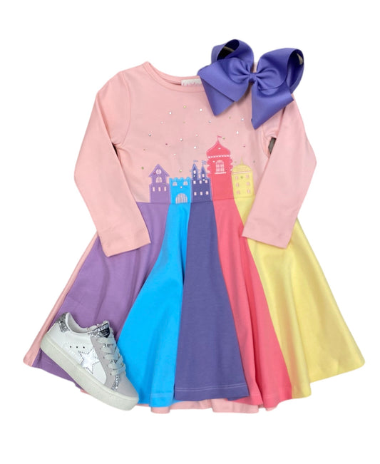 Rose Luminous Castle Dress