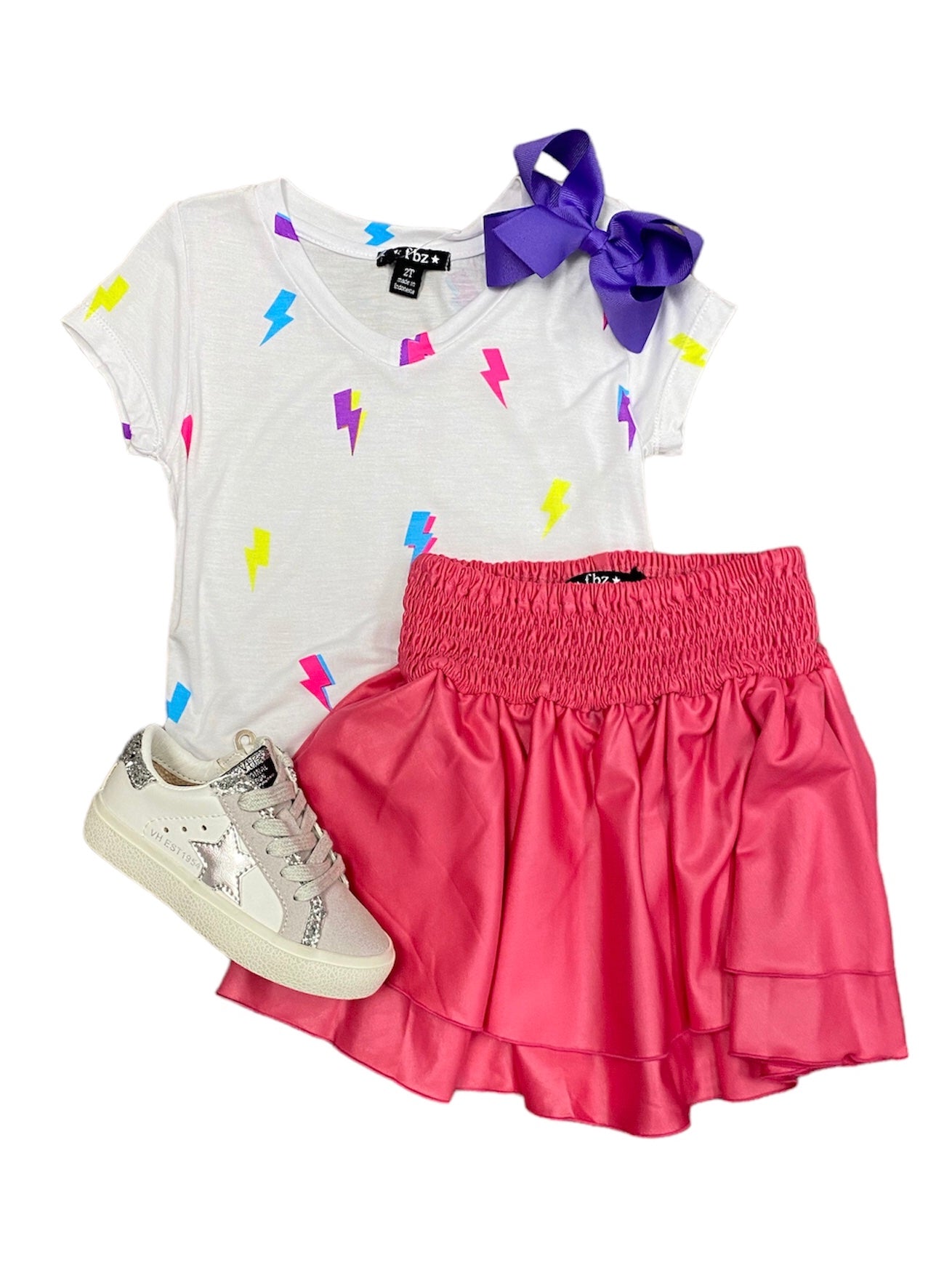 Fuchsia Pleather Skirt