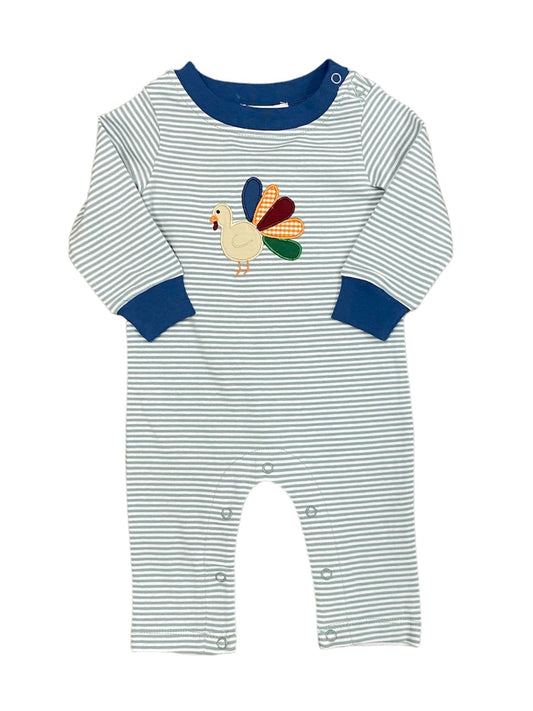 Stripe Turkey Boy’s Romper