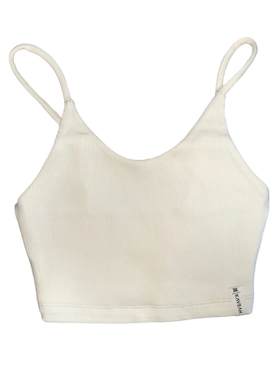 Ivory Ribbed Bra Top