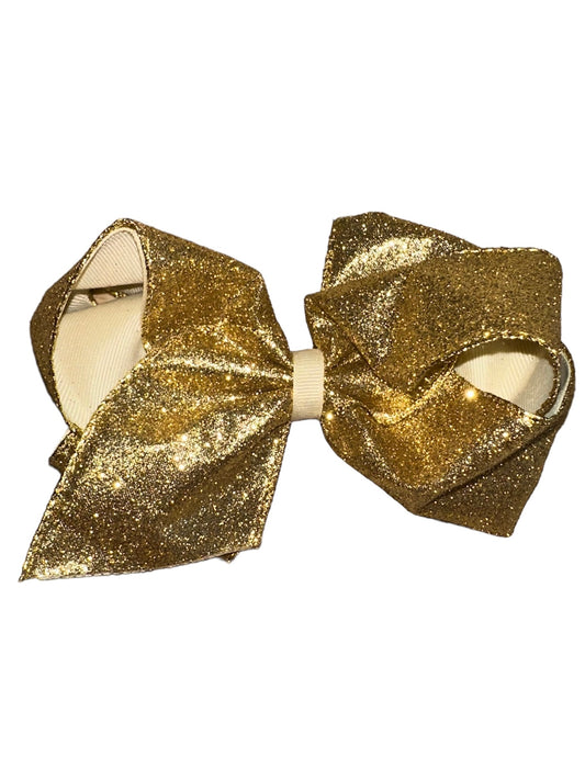 Large Gold Glitter Bow